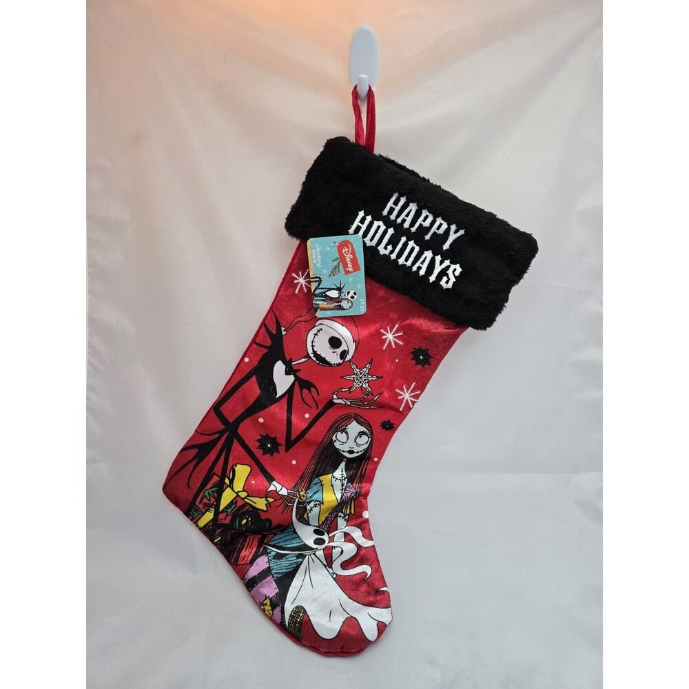 Disney Nightmare Before Christmas Jack Sally Zero Christmas Stocking NWT Decor